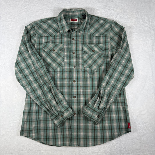 Wrangler Long Sleeved Plaid Shirt