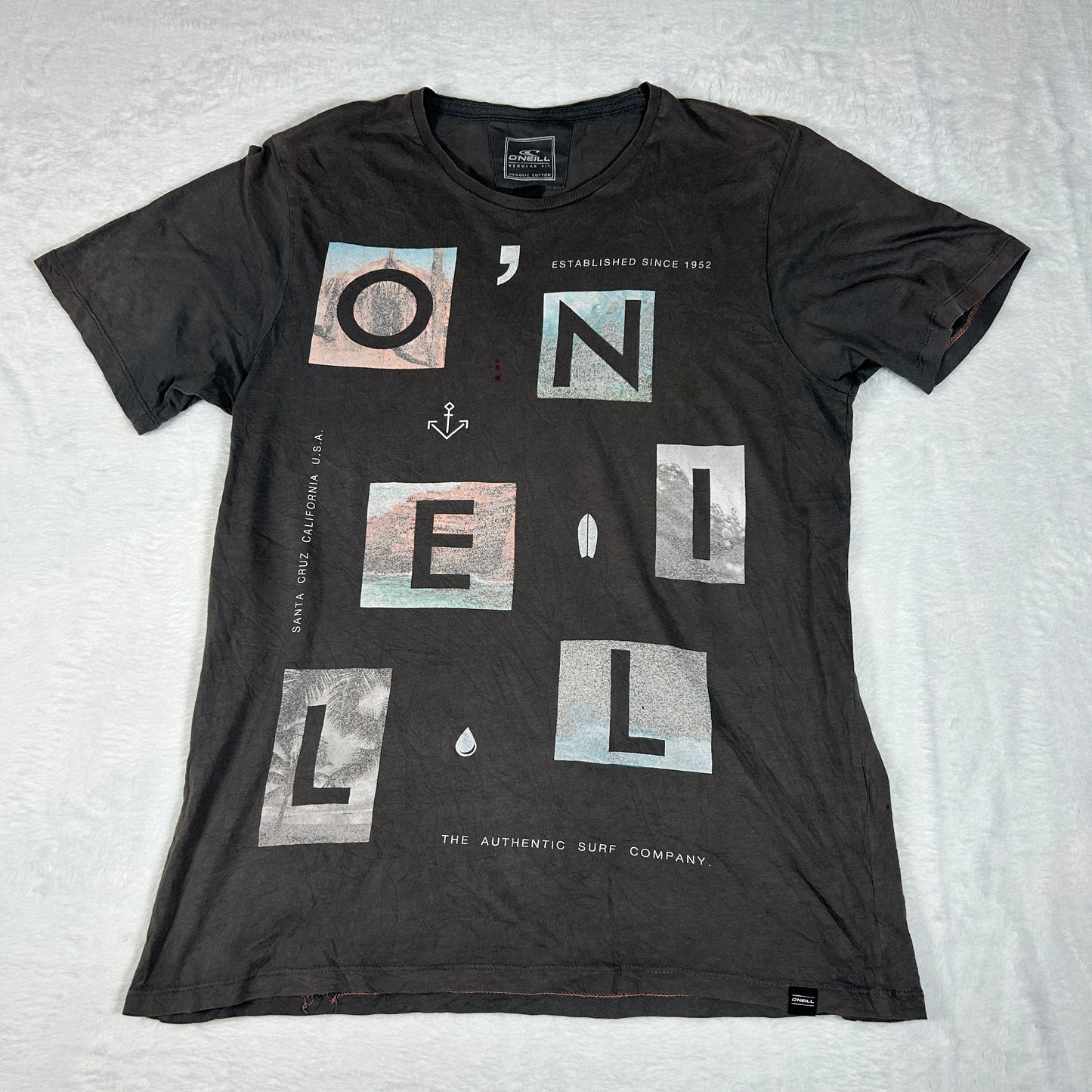 O'Neill Mens Neos Grey Graphic T-Shirt