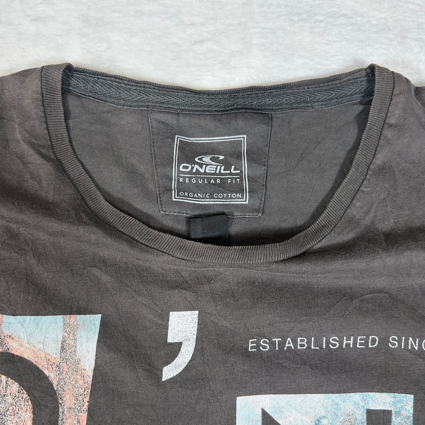 O'Neill Mens Neos Grey Graphic T-Shirt