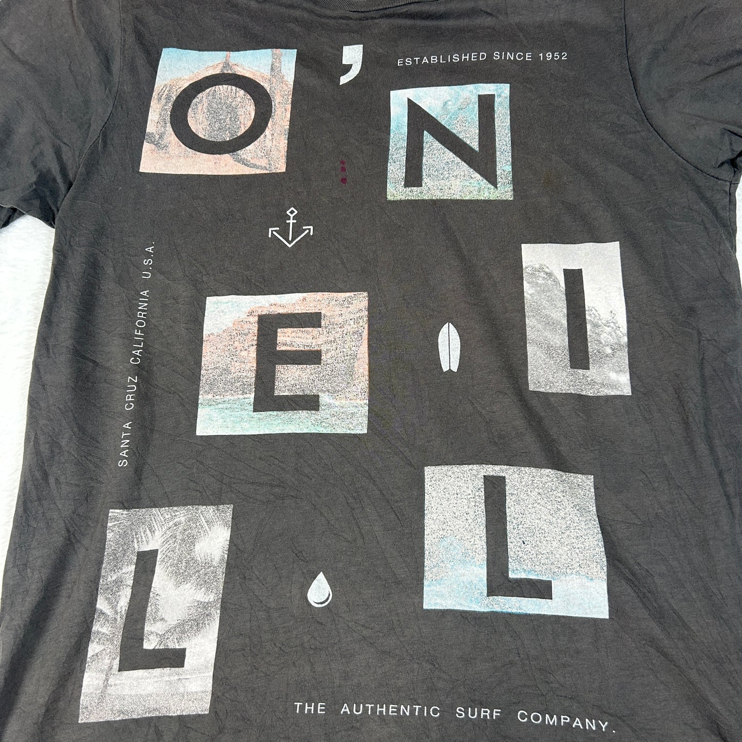 O'Neill Mens Neos Grey Graphic T-Shirt
