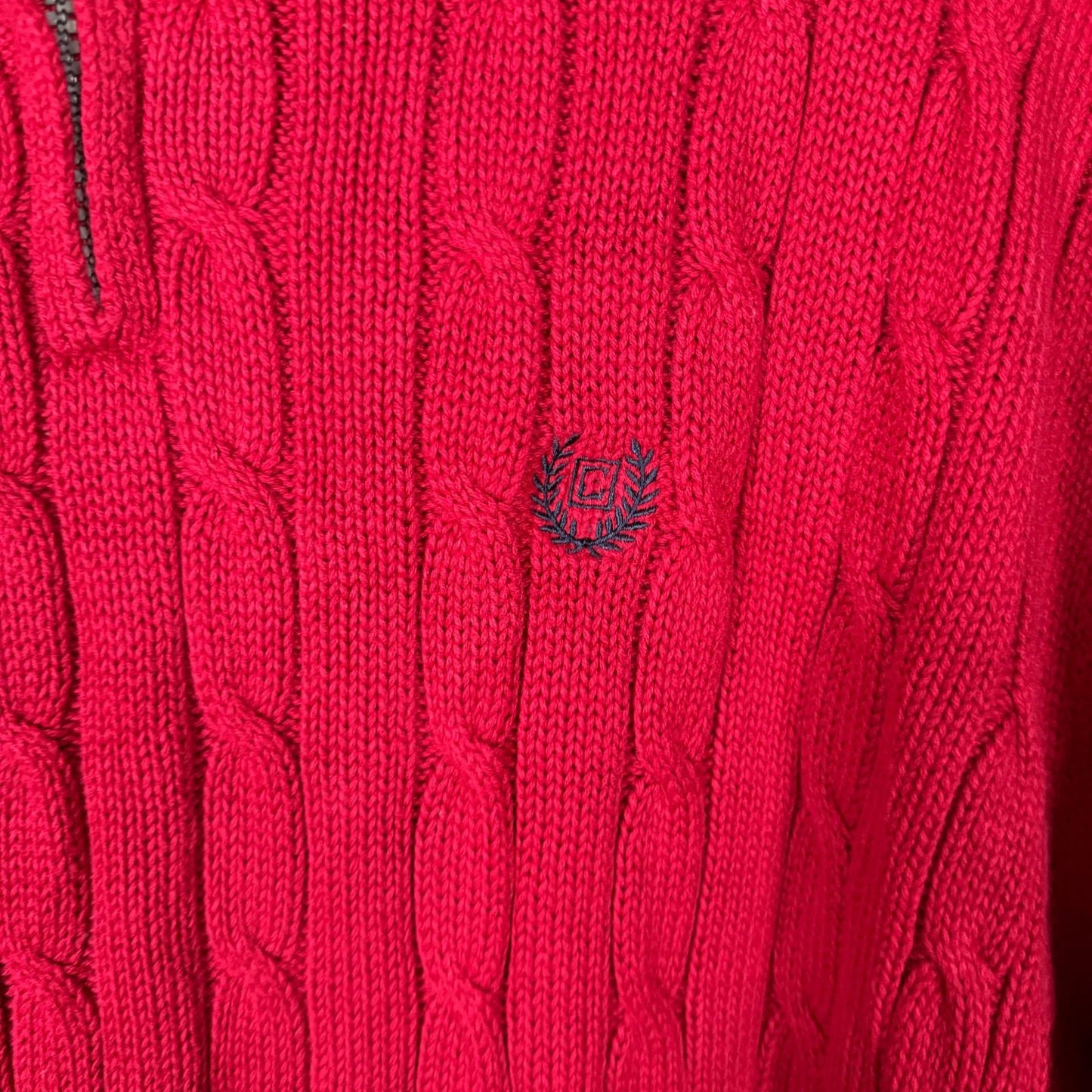 Chaps Cable Knit 1/4 Zip Sweater