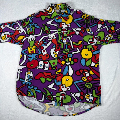 Loud Originals Shirt XL Bold Abstract 90s Style