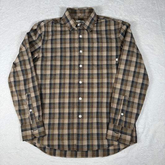 Farah Long Sleeve Shirt Vintage Style Plaid Shirt