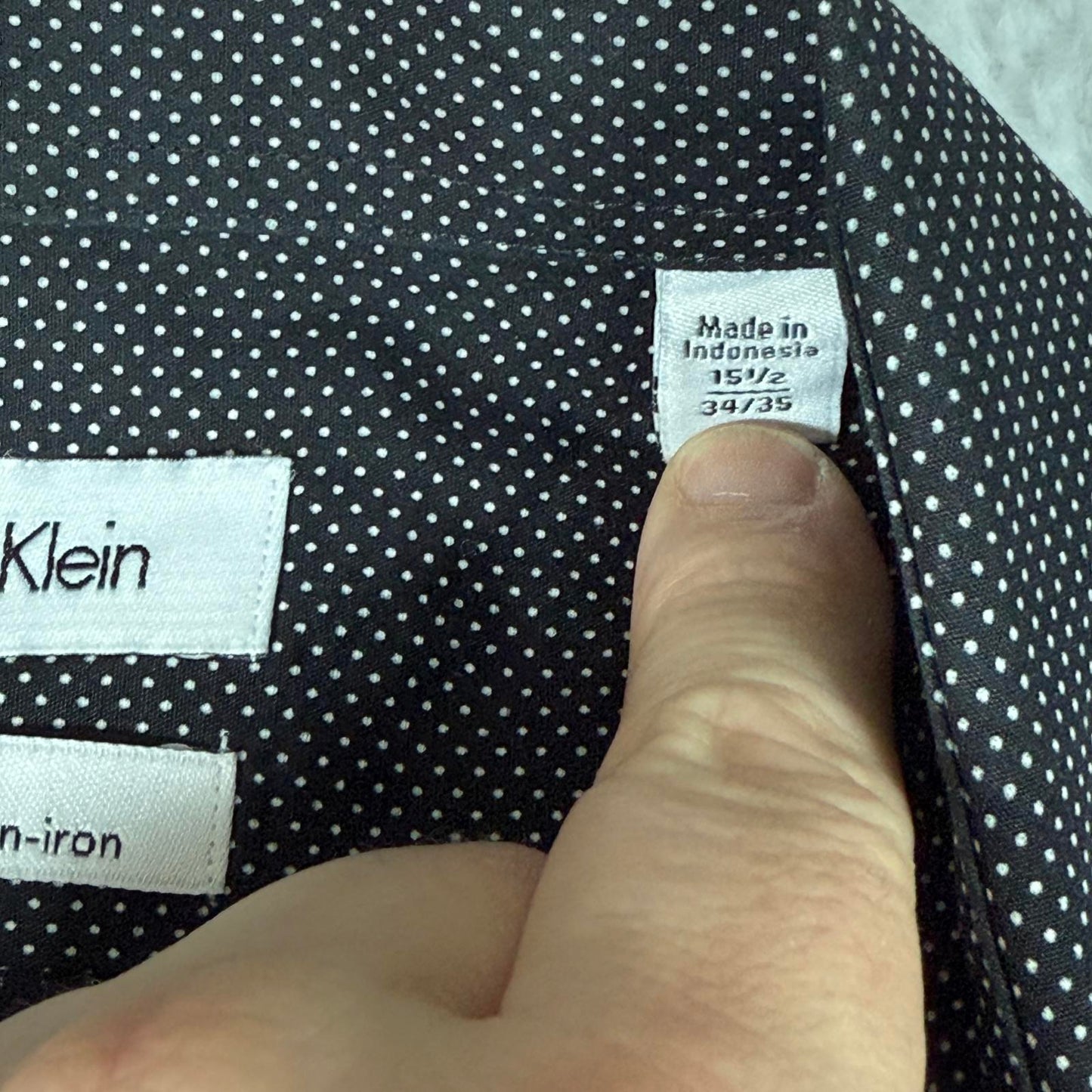 Mens Calvin Klein Shirt Black Slim Fit