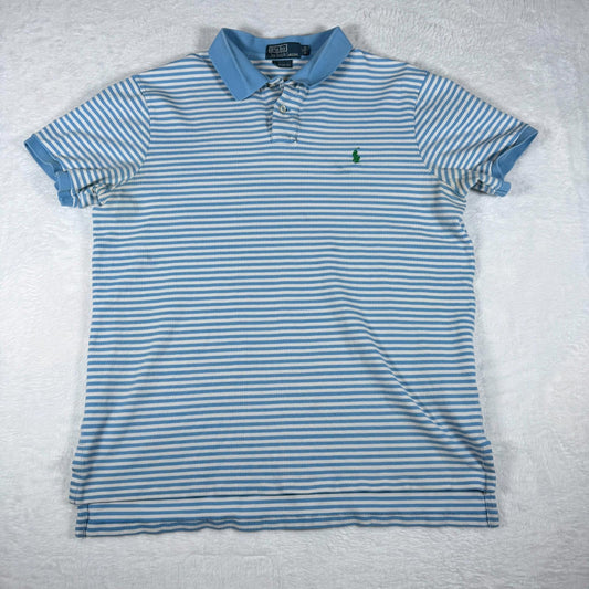 Vintage Ralph Lauren Polo Blue White Stripes
