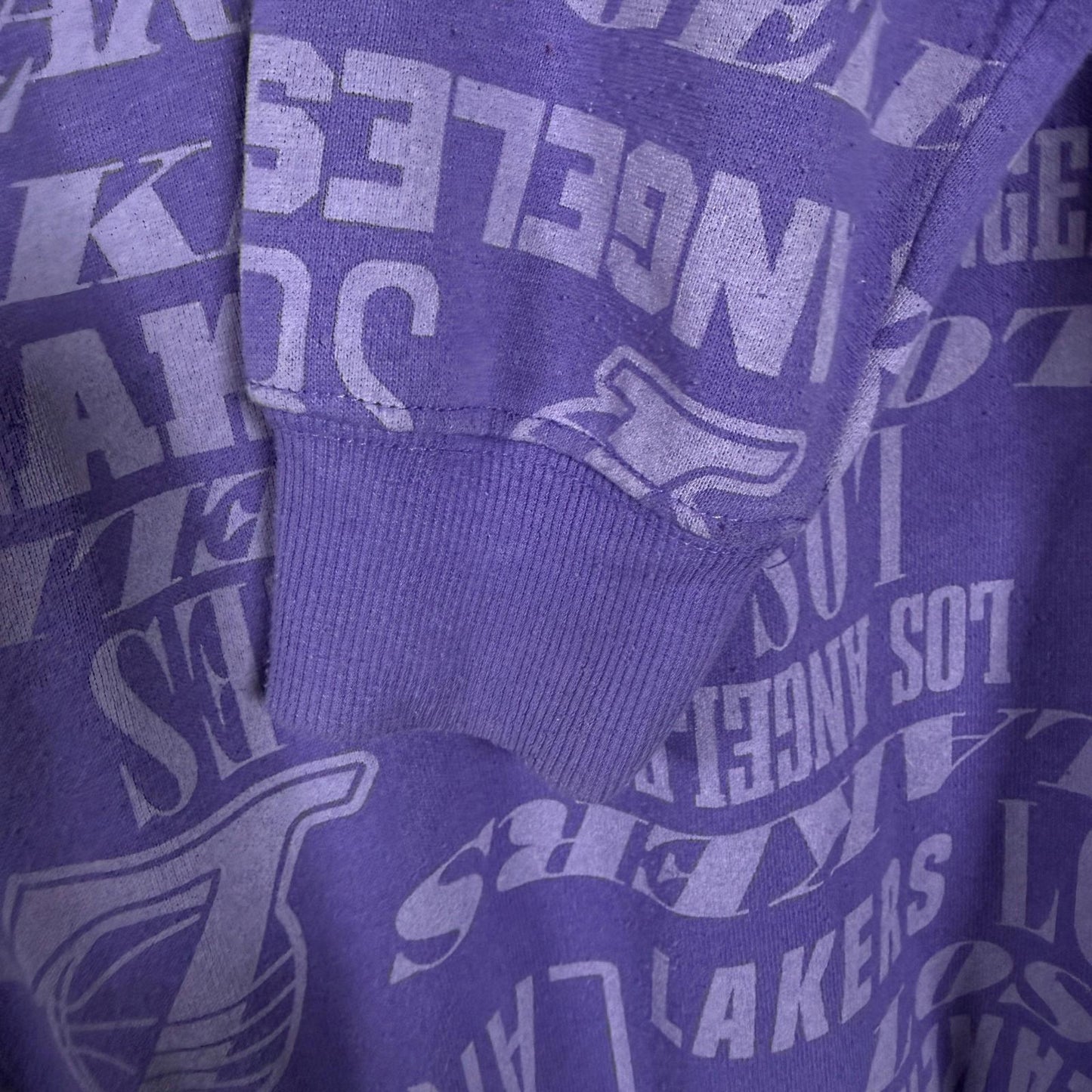 NBA LA Lakers Hoodie Large Purple Spell Out