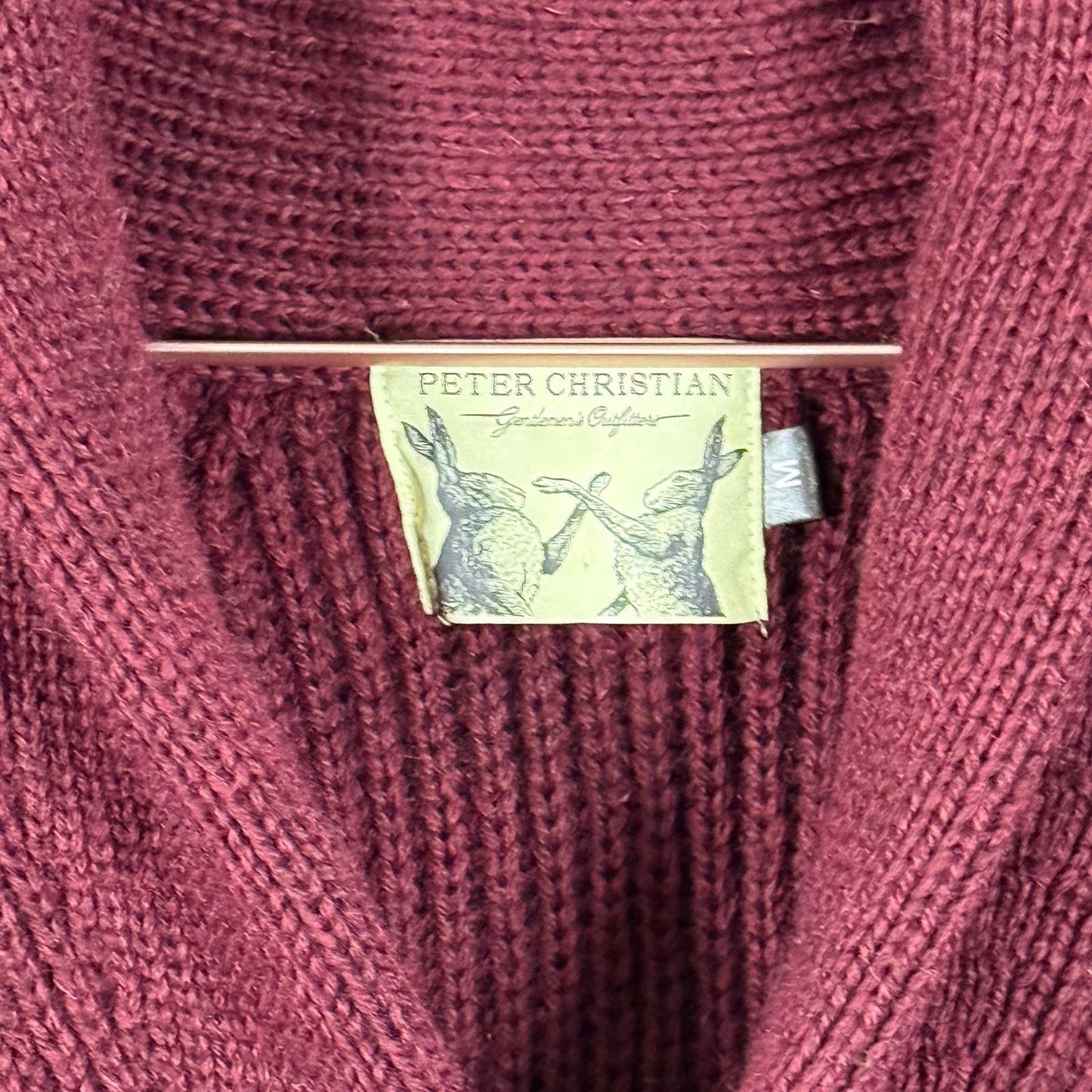 Peter Christian Wine Shawl Neck Cardigan Men’s Medium