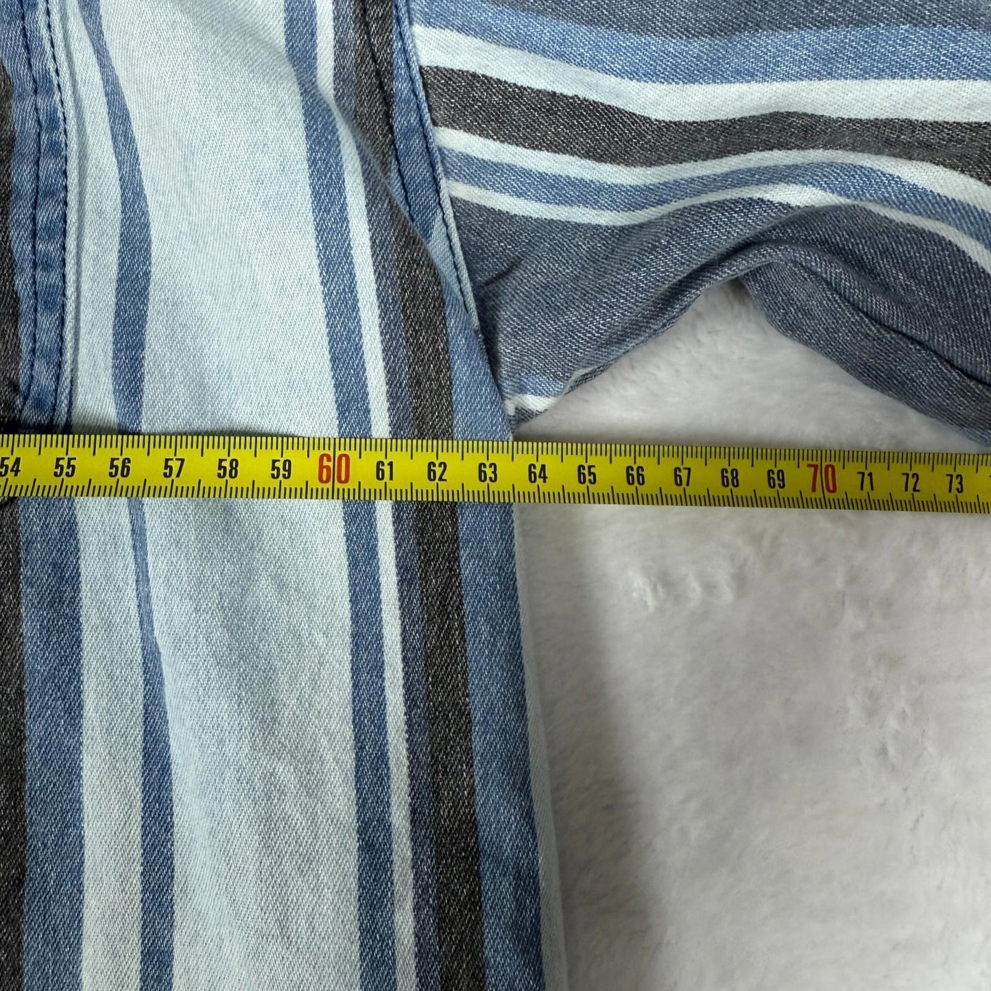 Cosi Classic Mens Striped Denim Shirt