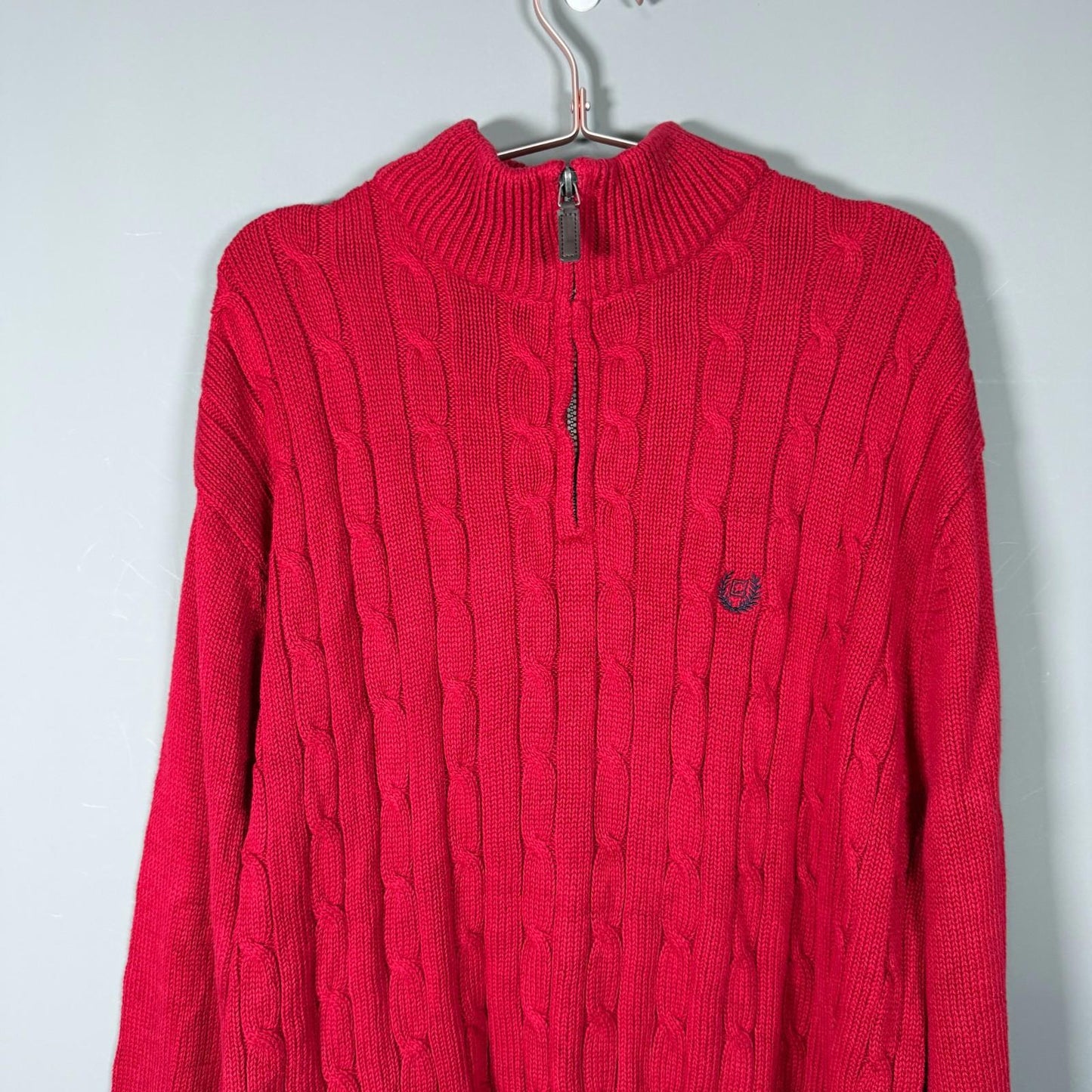 Chaps Cable Knit 1/4 Zip Sweater